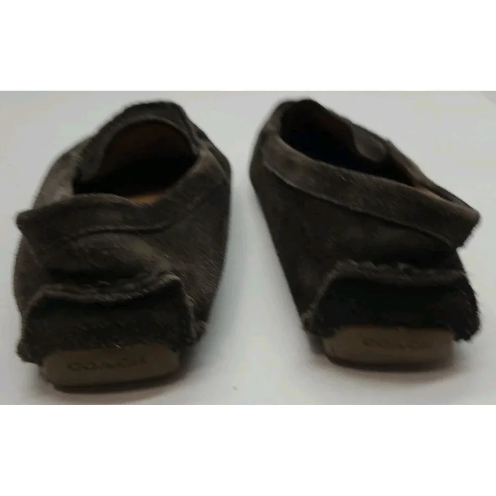 Coach Amber Brown Moccasins Coach New‎ York Carriage Logo Size 7.5 B